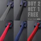 Men Fashion Solid Color Zipper Tie Wedding Party Formal Business Necktie