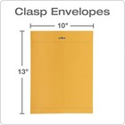 Quality Park 10 X 13 Clasp Envelopes  Gummed  10 X 13  Kraft
