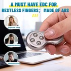 Fidget Ring Toy Metal For Teen Adults fidget Spinner Pad Kids Silver