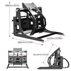 Mini Skid Steer Log Grapple Attachment  Hydraulic Grab Fits Most Track Loaders