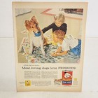 Vintage 1956 Friskies Horse Meat Dog Food Collie Dog Magazine Print Ad