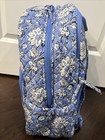 New Vera Bradley Sweet Garden Blue Campus Backpack - School College Book Bag
