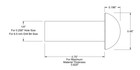 10  1 4 X 3 4 Round Head Solid Rivet Stainless Steel  25 X  75 1 4x3 4 