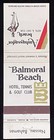 Ambassador Beach Balmoral Beach Nassau Bahamas Vintage Matchbook Cover B-3603