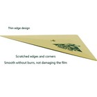 1pc Soft Triangle Go Corner Squeegee Car Wrap Window Tinting Scraper Tool