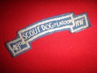 Vietnam War Scroll Us 48nd Infantry Regiment Scout Dog Platoon Hand Made Patch
