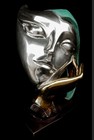 Fine Arts Home Decor Bronze Sculpture Figurine Harlequin Mask Statue Joker