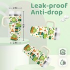 14oz Frog Tumbler With Handle And Straw For Kids  Frog-black  Frog-white 