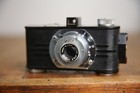 Argus A 35mm Film Art Deco Bakelite Camera Collapsible 50mm F-4 5 Lens Vintage