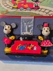 Disney Mickey Mouse Handcar Schylling Wind-up Train Car Minnie W key New Ob