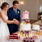 3-piece Clear Acrylic Cake Stand Set led Lights 6 8 10  Round Fillable Display