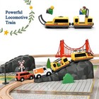 72pc Wooden Train Tracks Lot Railway Pieces Set Play For Thomas The Train Brio