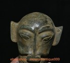 3 6  Ancient Chinese Bronze Ware Dynasty Sanxingdui Head Statue Sculpture