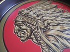Vintage Iroquois Indian Head Beer Metal Tray Buffalo  Ny