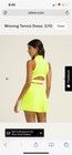 Wilson Winning Tennis Dress Neon Size Small