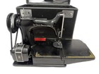1951 Singer Featherweight 221 Sewing Machine Vintage Black W  Case Manual Works