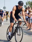 Men s Triathlon Suit Sleeveless One-piece Trisuit For Swim Bike Run  Aero Fit  R