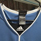 Washington Mystics Wnba Adidas V-neck Pullover Blue Long Sleeve Size Xlt