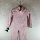 Nike Jogging Suit Kids 6x Pink Cotton Long Sleeve Kangaroo Pocket Pullover S6656