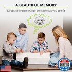 Lily Hill Biodegradable Pet Casket - Eco-friendly Pet Burial Box For Cats  Do