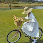 Bike Basket  Wicker Basket For Bike  Hand-woven Bicycle Basket  Natural