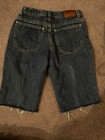 Gucci Kids Denim Jean Shorts  Size 10 Adjustable Waste Red Skull    jorts   