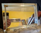 Vintage 1980 s Avon Glass Dresser Vanity Mirror Tray Perfume 11 X 8    
