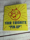 Nos Vintage 1950 s Reddy Kilowatt Red Enameled brass Advertising Lapel Pin Badge