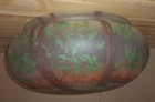 Vintage 10 Inch Art Deco Dome Glass Light  Lamp Fixture Shade 