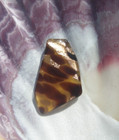 Sea Glass  Amber And Brown With Beautiful Gold Sparkles