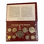 1974 Coins Of The Bahamas Uncirculated Specimen Set Of 9 Coins Franklin Mint