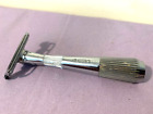 Leaf Twig Single Blade Silver Chrome- Eco-friendly Shaving Razor - Great Cond
