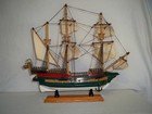 Wood Sailing Ship Model Golden Hind 1578