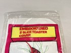 Nos 1980 s Vintage Toaster Appliance Cover  Embroidered Cardinal Red Bird