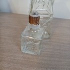 Vintage Whiskey Decanter Starburst Glass Liquor Square  Bottom Bottle Wine  Bar