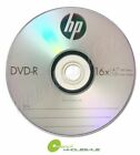 100 Hp Blank 16x Dvd Dvd-r Branded Logo 4 7gb Media Disc Spindle With Handle