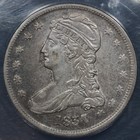 1837 Capped Bust Half Dollar 50c - Anacs Ef45 Xf - Very Original Coin  551