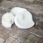 Halston  Elsa Peretti Vintage Dusting Powder Ceramic Box With Puff And Powder