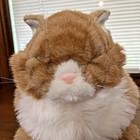Applause Avanti Tabby Cat Orange Lifelike Plush Stuffed 14  Vintage 1985