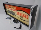 Genesee Beer Welcome Snowmobile Led Display Lighted Sign Lightbox Hanging Light