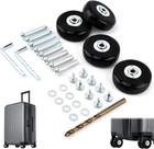 50mm X 18mm Suitcase Luggage Wheels Replacement Kit With Precision Ball Bearings