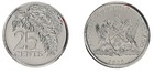 Trinidad   Tobago 25 Cents  2020  Km  32  Mint X 10 Pcs
