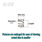 Mini Springs Stainless Steel Compression Spring Wire Dia  0 2 0 25mm Od 1 5-4mm