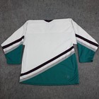 Vintage Anaheim Mighty Ducks Jersey Mens Large White Teal Nhl Hockey Ccm 90s