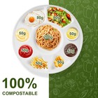 9 Compartment Disposable Sugarcane Pulp Everyday Disposable Plates  12 5  Bulk
