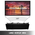 Uimoso 155  Fixed Frame Projector Screen 16 9 4k Home Theater Portable Foldable