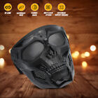 Black Skull Full Face Mask Motorcycle Riding Protective Goggle Eye Protection Us