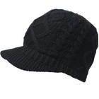 Women s Beanietail Knit Hat Messy High Bun Ponytail Visor Cap