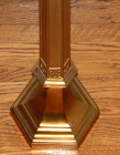 Vintage Antique Brass Catholic Church Altar 30  Large Heavy Candle Holder
