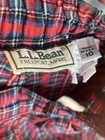 Vintage 90s L l bean Red Tartan Plaid Shorts Made In Usa Freeport Maine Size 10